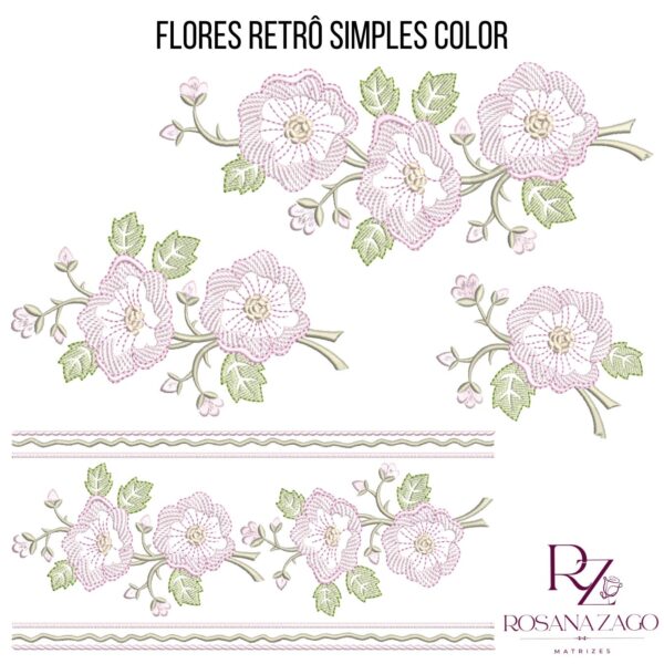 FLORES RETRÔ SMPLES COLOR