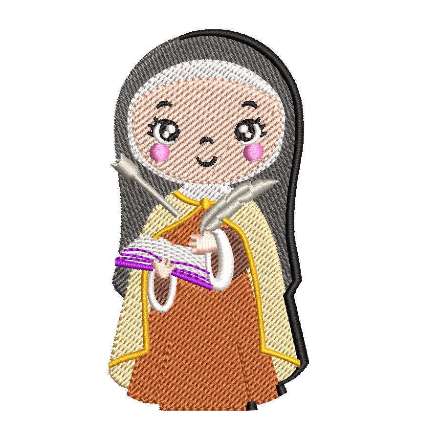 FREIRA EESPACO TEREZA DAVILA Matriz de Bordado Madre Teresa Davila - Image 1