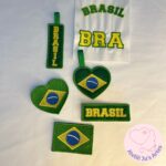[Projeto na Bordadeira] Patchs e Chaveiros Brasil - Imagem 2
