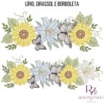 LÍRIO, GIRASSOL e BORBOLETA - Imagem 2