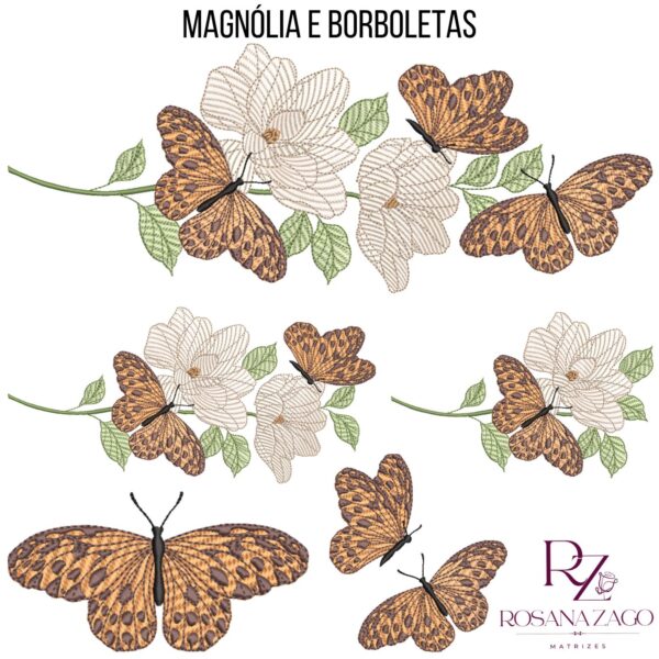 MAGNÓLIA e BORBOLETAS