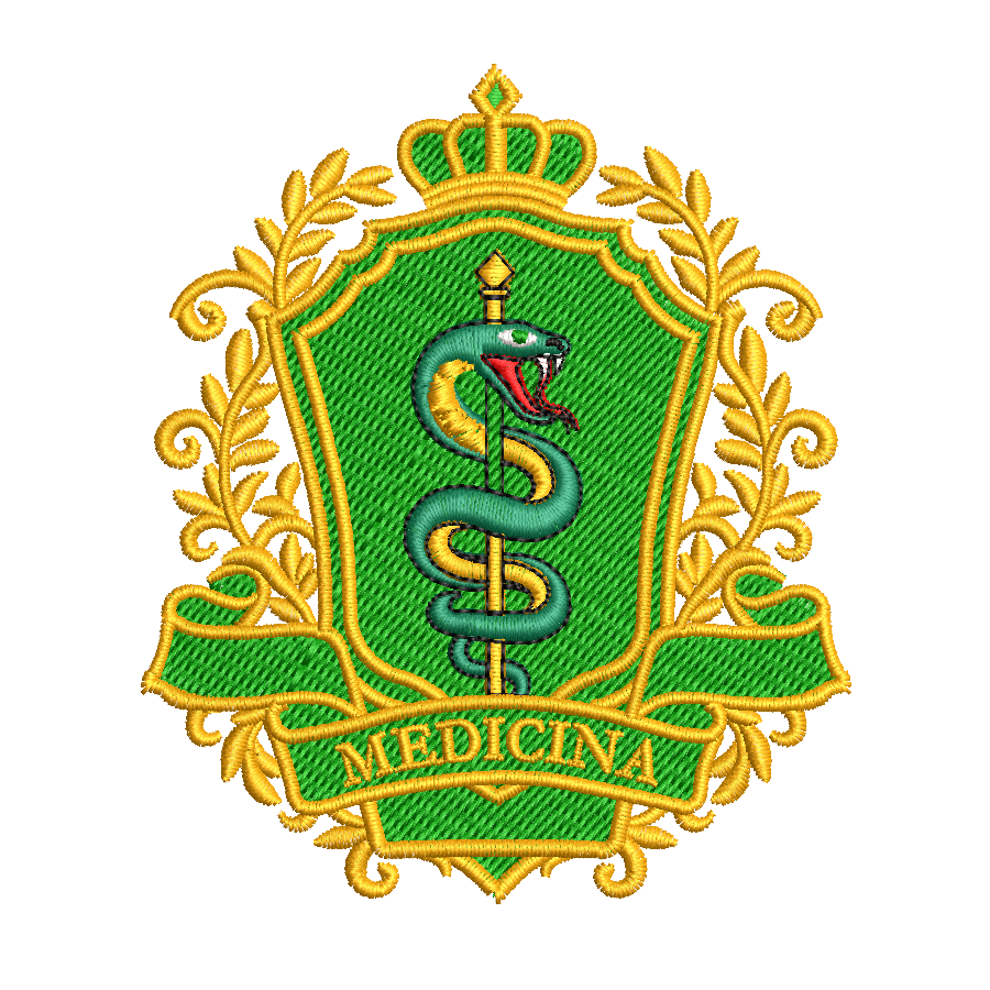 MEDICINA 001110 Matriz de Bordado BrasΓ£o Medicina 01 - Image 1