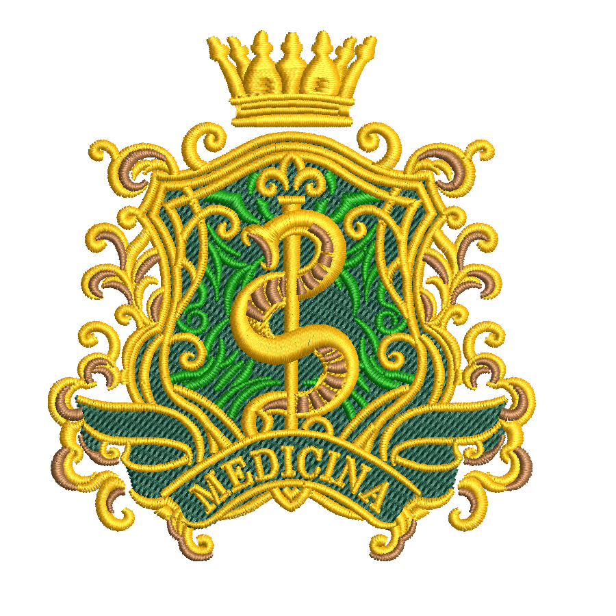 MEDICINA 0998 Matriz de Bordado Brasão Medicina 05 - Imagem 1