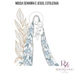 NOSSA SENHORA E JESUS, ESTILIZADA - Imagem 8