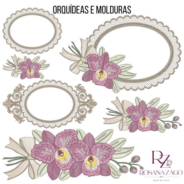 ORQUÍDEAS e MOLDURAS