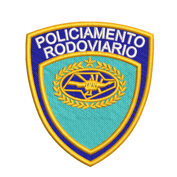Matriz de Bordado Escudo Policiamento Rodoviário