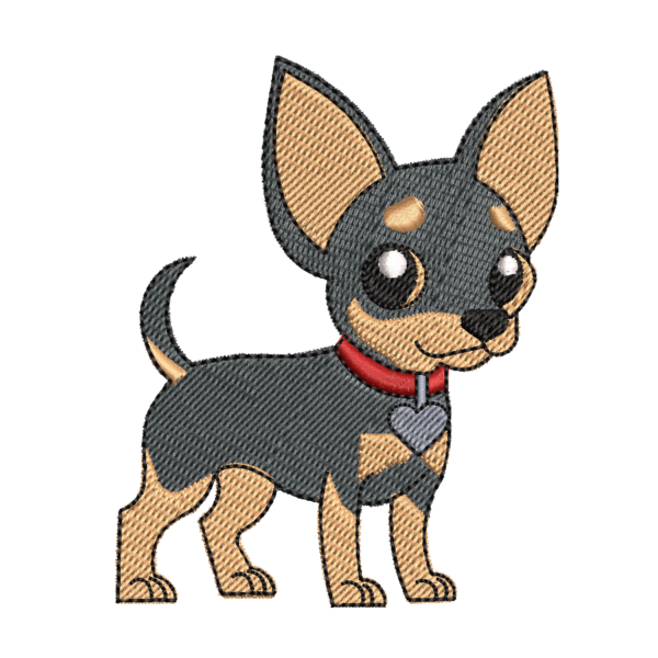 Matriz de Bordado Cachorrinho Pinscher