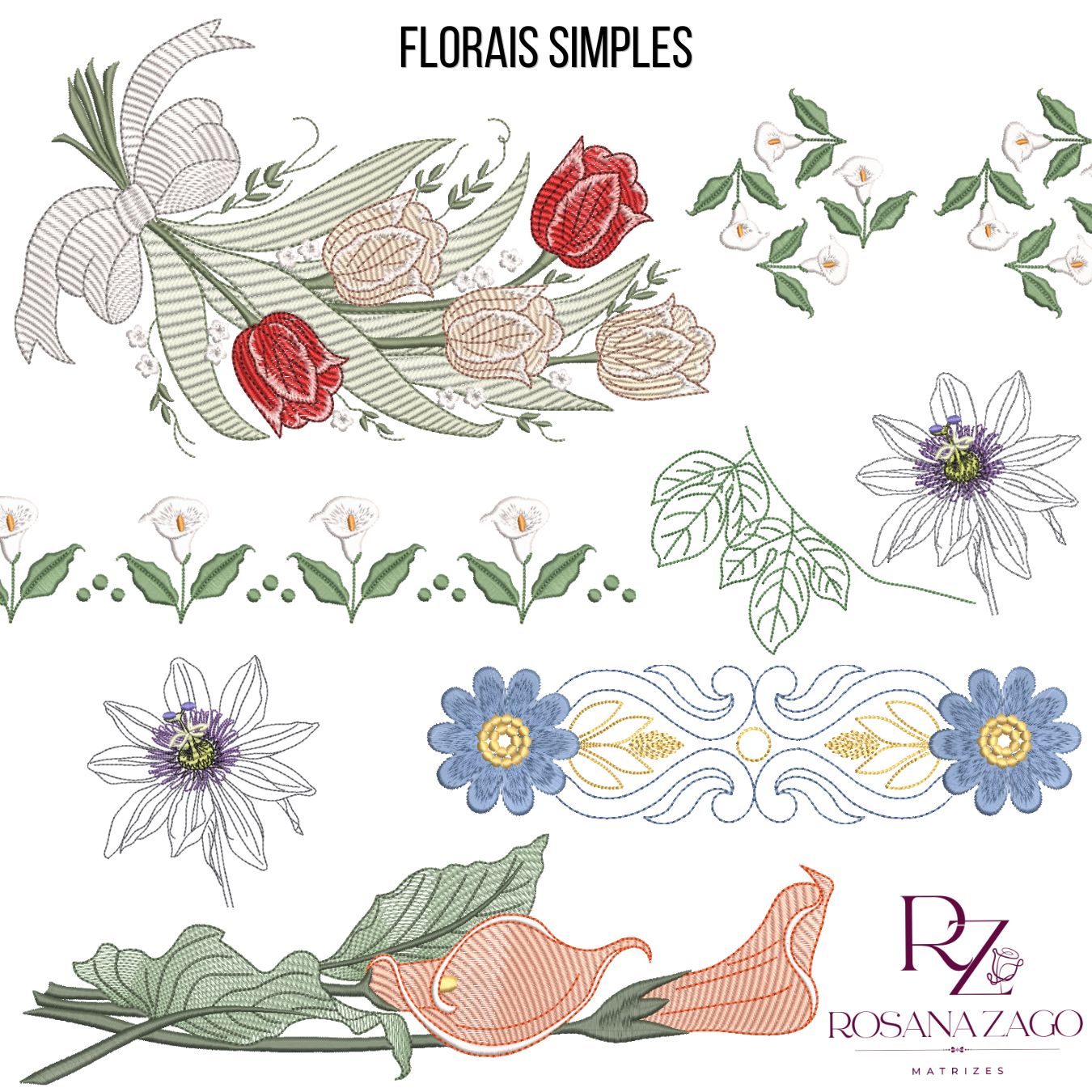 batismo anjinha FLORAIS SIMPLES - Image 1