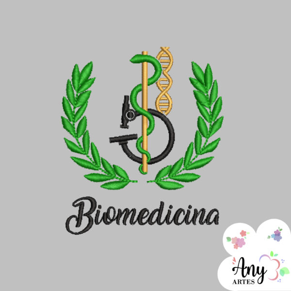 Matriz de bordado - Biomedicina brasão
