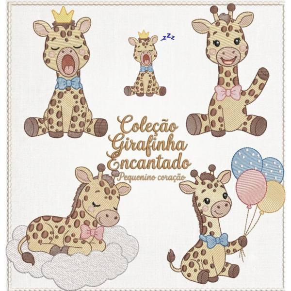 Matrizes de Bordado - Coleção Girafinha Encantada