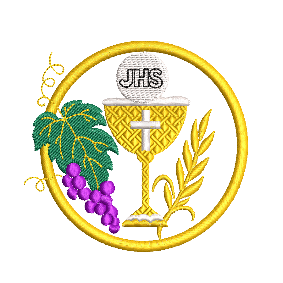 JHS PAROQUIA DE SAO BENEDITO Matriz de Bordado JHS Paróquia de São Benedito - Imagem 1