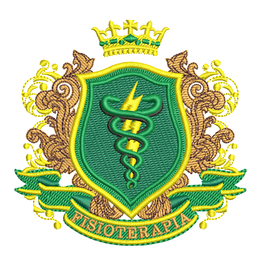 fisioterapia 09877 Matriz de Bordado Brasão Fisioterapia - Imagem 1