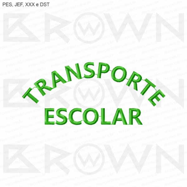 Matriz de bordado Transporte Escolar
